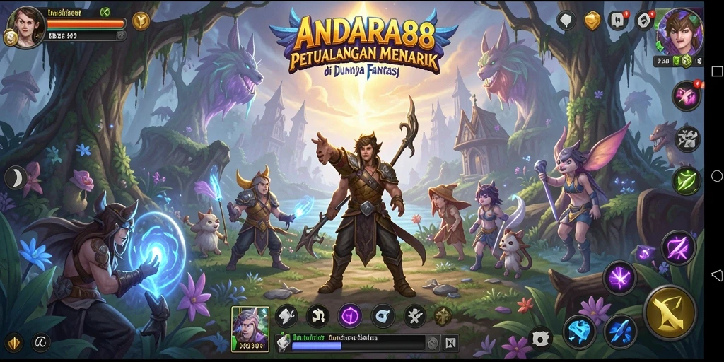 Tampilan gameplay menarik dari ANDARA88 saat menjelajahi dunia petualangan.