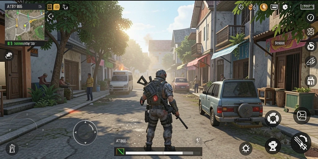 Screenshot utama AT866 menampilkan momen menarik dalam gameplay simulasi.