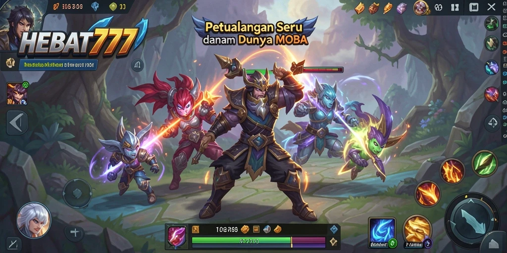 Tangkapan layar gameplay seru dari HEBAT777 dengan karakter yang beraksi.