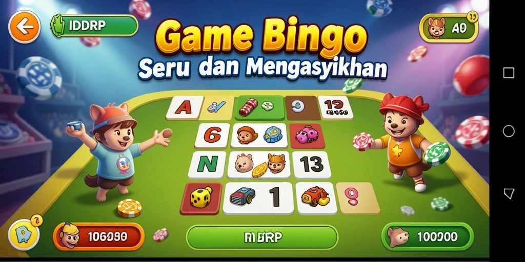 Screenshot gameplay Bingo IDRRP menunjukkan keseruan bermain.
