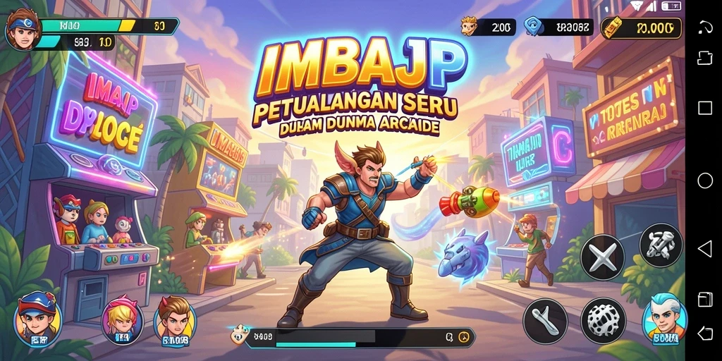 Tampilan gameplay seru dan menantang dari IMBAJP di dunia Arcade.