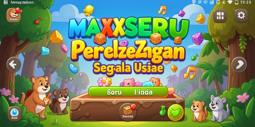 Screenshot gameplay MAXSERU dengan teka-teki menantang.