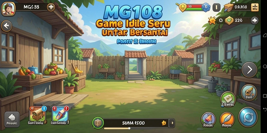 Tampilan gameplay MG108 yang menarik dan penuh warna.