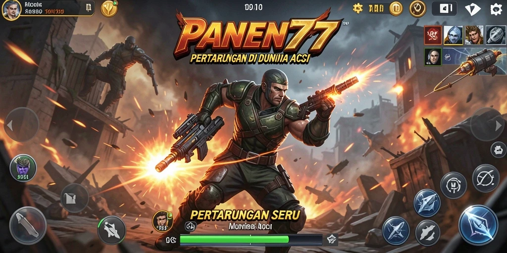 Tangkapan layar gameplay seru di PANEN77 dengan karakter apik.