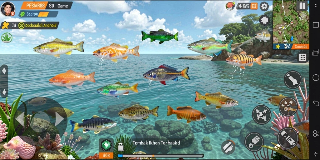 Screenshot utama PESIAR88 menampilkan aksi seru Tembak Ikan.