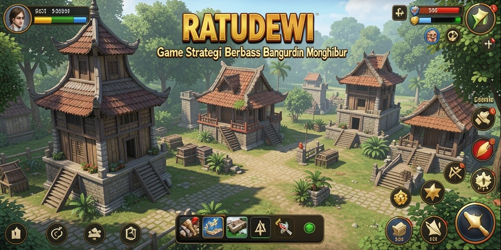 Tampilan menarik dari gameplay <strong>RATUDEWI</strong> dengan strategi dan pertempuran.