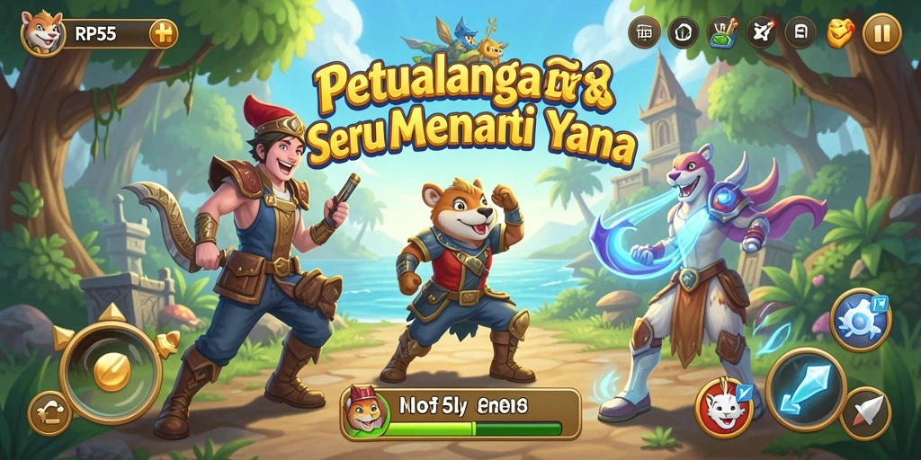 Tampilan gameplay seru dan menantang di RP55.