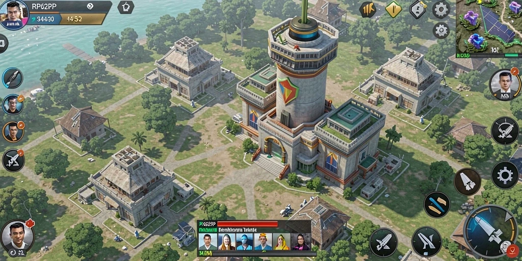 Tangkapan layar menunjukkan aksi seru dalam gameplay Tower Defense.