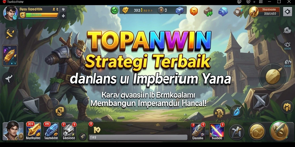 Screenshot gameplay TOPANWIN menampilkan pertempuran strategis yang seru.